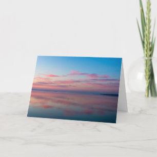 Lake Huron Pink Sunrise Card