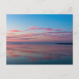 Lake Huron Pink Sunrise Postcard