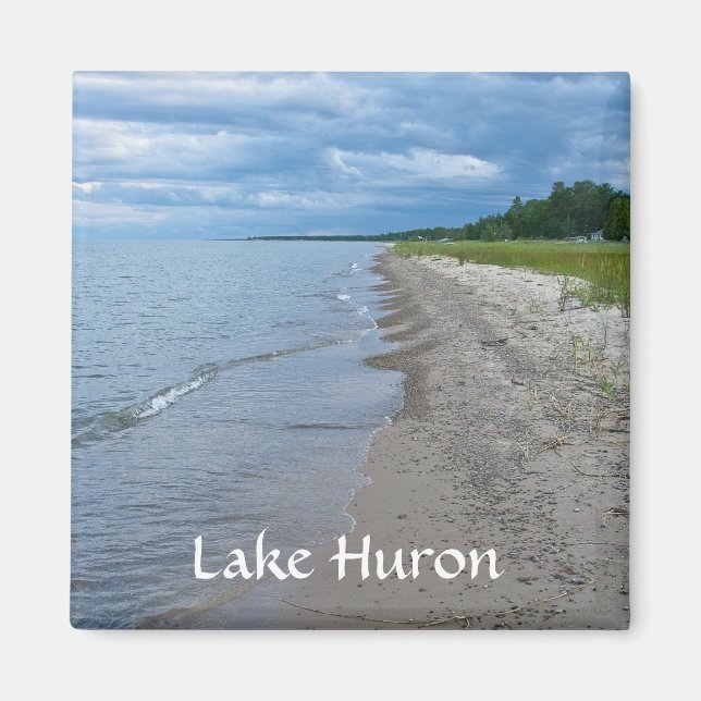Lake Huron Summer Beach Magnet (Front)