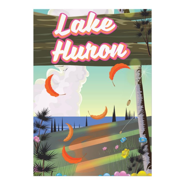 Lake Huron Travel poster (Front)