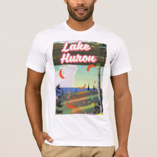 Lake Huron Travel poster T-Shirt