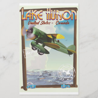 Lake Huron - USA - Canada Stationery