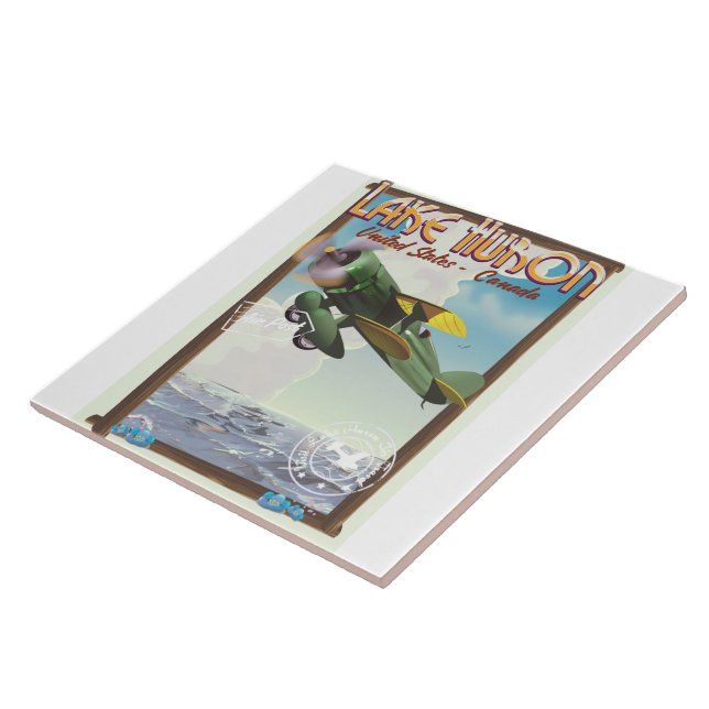 Lake Huron - USA - Canada Tile (Side)
