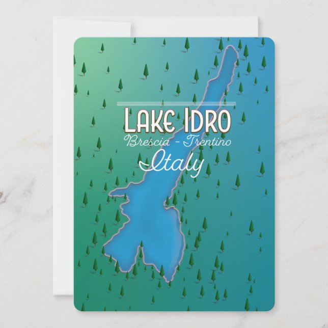 Lake Idro Italy travel poster (Front)