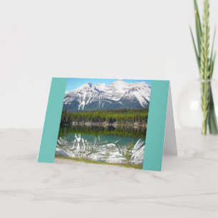 Lake in Banff, Canada Card