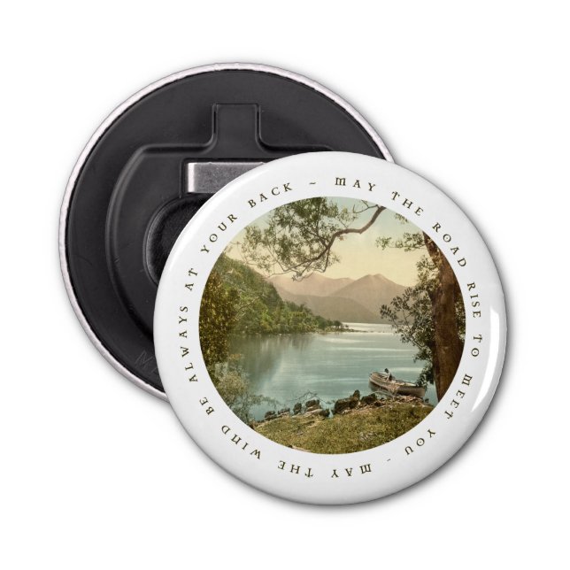Lake in Kerry Ireland with Irish Blessing Bottle Opener (Front)