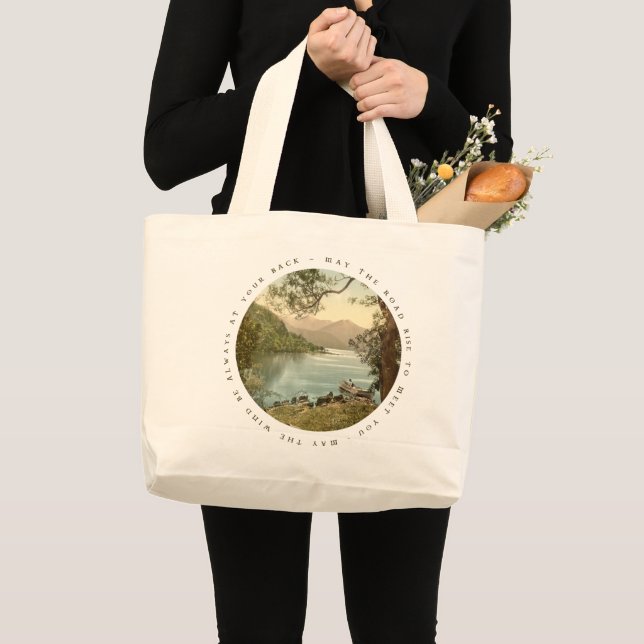 Lake in Kerry Ireland with Irish Proverb Bag (Front (Product))