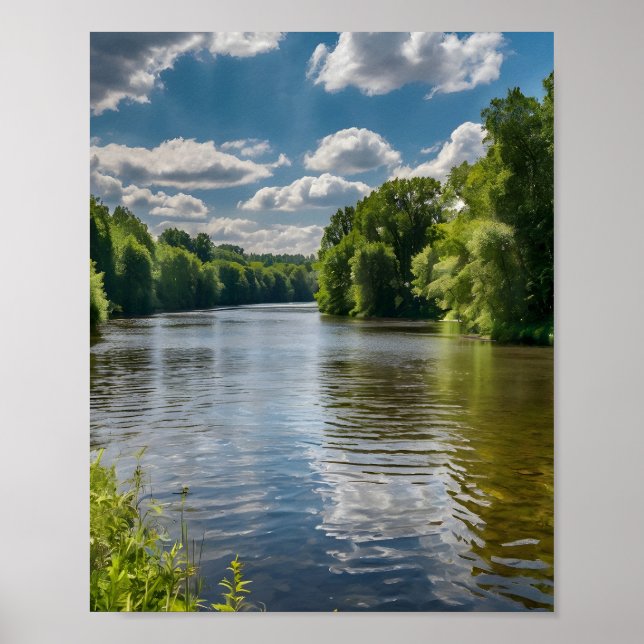 lake in the forest poster (Front)