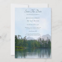 Lake in the mountains rustic nature wedding
