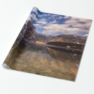 Lake " in the mountains" wrapping paper