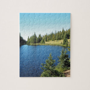 lake irene in Rocky Mountain National Park Jigsaw Puzzle