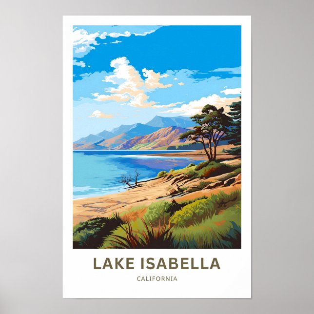 Lake Isabella California Travel Print (Front)