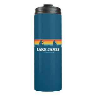 Lake James North Carolina Canoe Thermal Tumbler