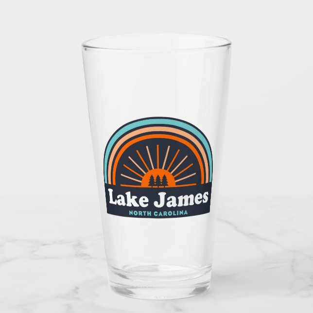 Lake James North Carolina Rainbow Glass (Front)