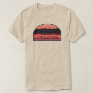 Lake James North Carolina Red Sunrise T-Shirt