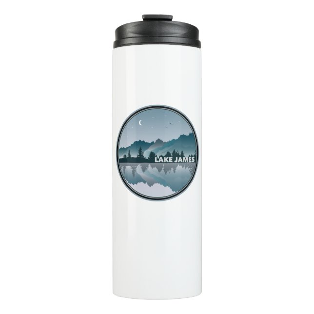 Lake James North Carolina Reflection Thermal Tumbler (Front)