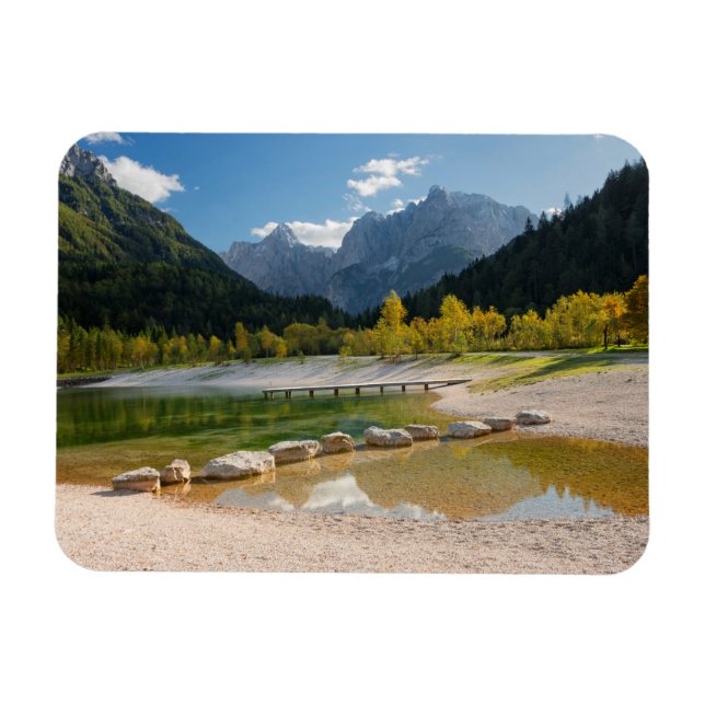 Lake Jasna in the Slovenian Alps in fall Magnet (Horizontal)