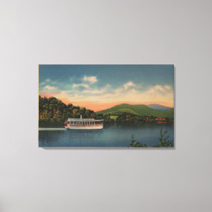 Lake Junaluska, NC - View of Cherokee Boat Canvas Print