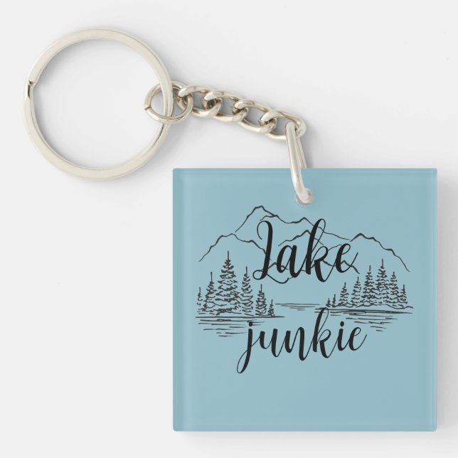 “Lake Junkie”  Key Ring (Front)