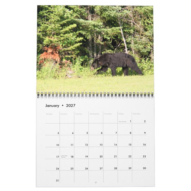 Lake Kabetogama Calendar (Jan 2027)