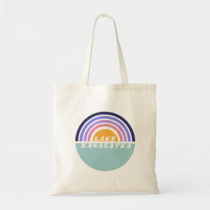 Lake Kanasatka Retro Rainbow Tote Bag