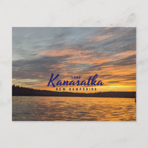 Lake Kanasatka Sunset Postcard