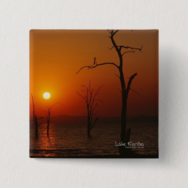 Lake Kariba 15 Cm Square Badge (Front)