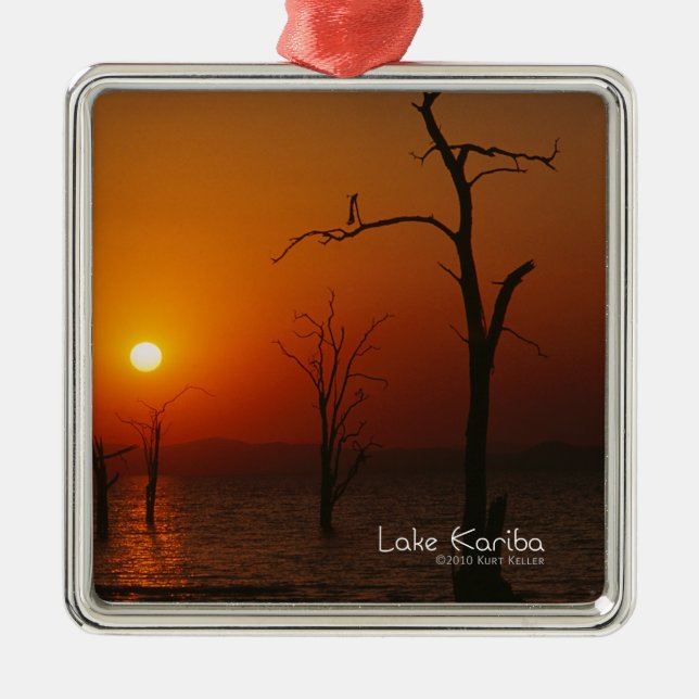 Lake Kariba Metal Tree Decoration (Front)