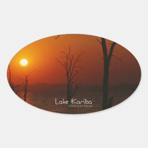 Lake Kariba Oval Sticker