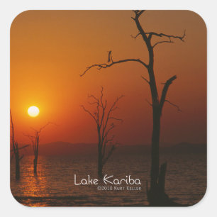 Lake Kariba Square Sticker