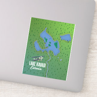 Lake Kavadi Estonia map