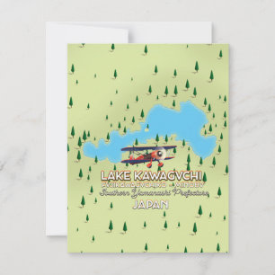 Lake Kawaguchi Fujikawaguchiko & Minobu Japan map