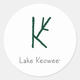 Lake Keowee Classic Round Sticker