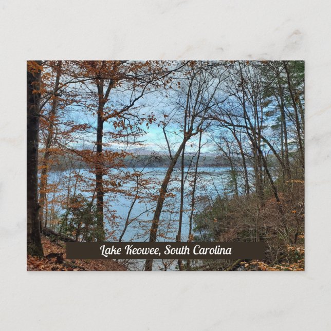 Lake Keowee South Carolina Autumn Mountain Lake Postcard (Front)