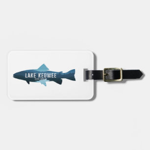 Lake Keowee South Carolina Fish Luggage Tag