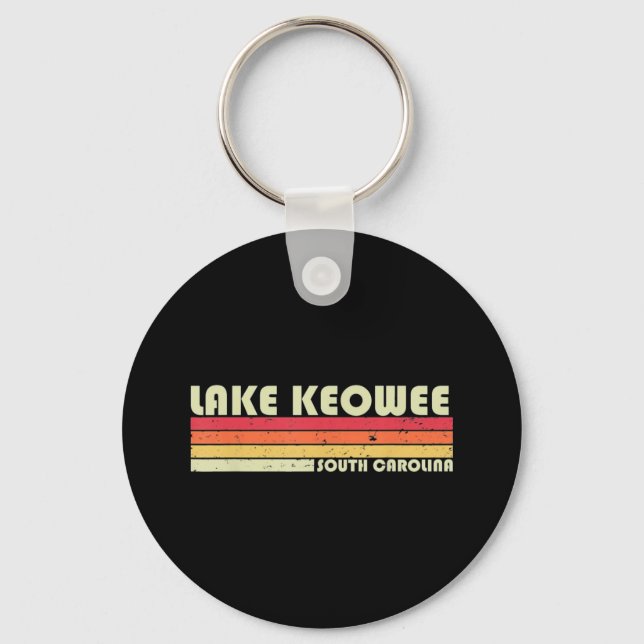LAKE KEOWEE SOUTH CAROLINA Fishing Camping Key Ring (Front)