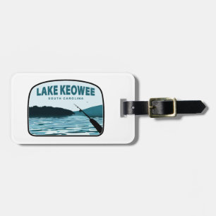 Lake Keowee South Carolina Fishing Rod Luggage Tag