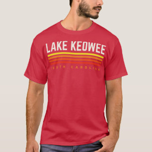 Lake Keowee South olina Retro Vintage Stripes T-Shirt