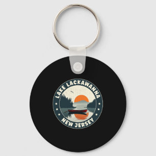 Lake Lackaw New Jersey Sunset T Shirt  Key Ring