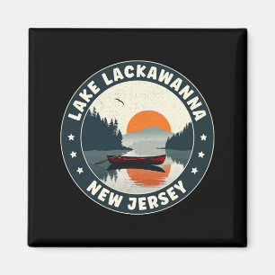 Lake Lackaw New Jersey Sunset T Shirt  Magnet