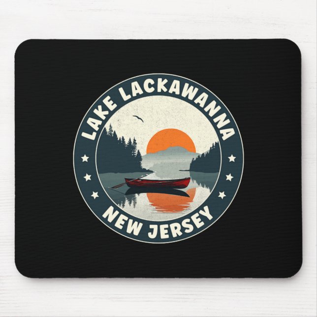 Lake Lackaw New Jersey Sunset T Shirt  Mouse Mat (Front)