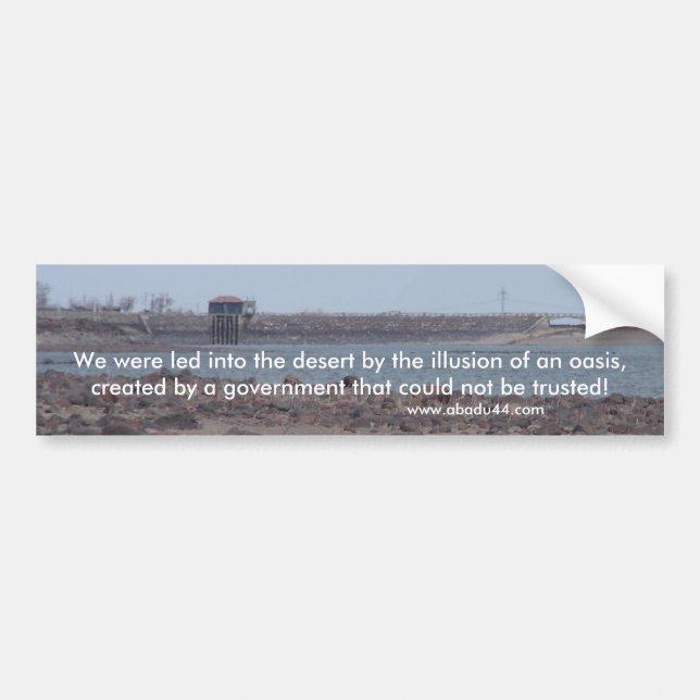 lake lahontan Fallon Nevada Churchill County Bumper Sticker (Front)