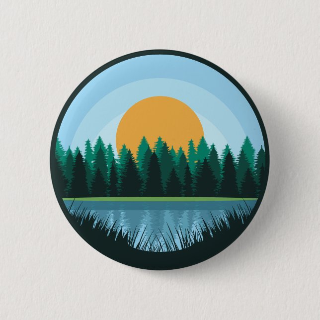 Lake Landscape Button (Front)