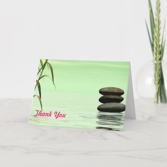 lake landscape thank you note (Front)