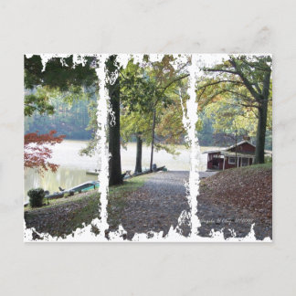 Lake Lanier 3 box Postcard by Angela Clay