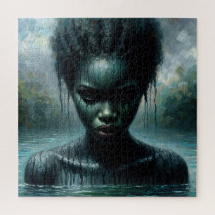 Lake Lanier African American Water Spirit  Jigsaw Puzzle