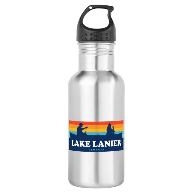 Lake Lanier Georgia Canoe 532 Ml Water Bottle (Front)