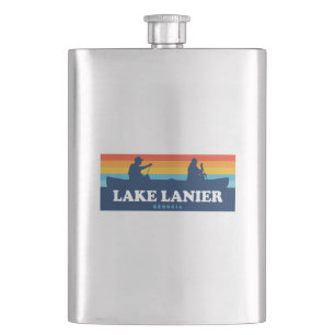 Lake Lanier Georgia Canoe Hip Flask