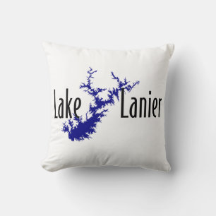 Lake Lanier Georgia Lake Map Boating and Fishing Cushion