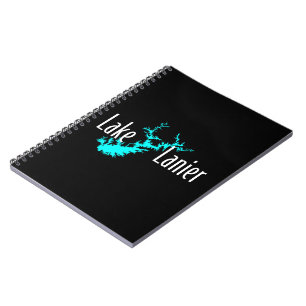 Lake Lanier Georgia Lake Map Boating and Fishing Notebook